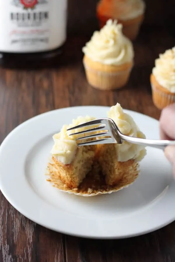 Bourbon Infused Cupcakes